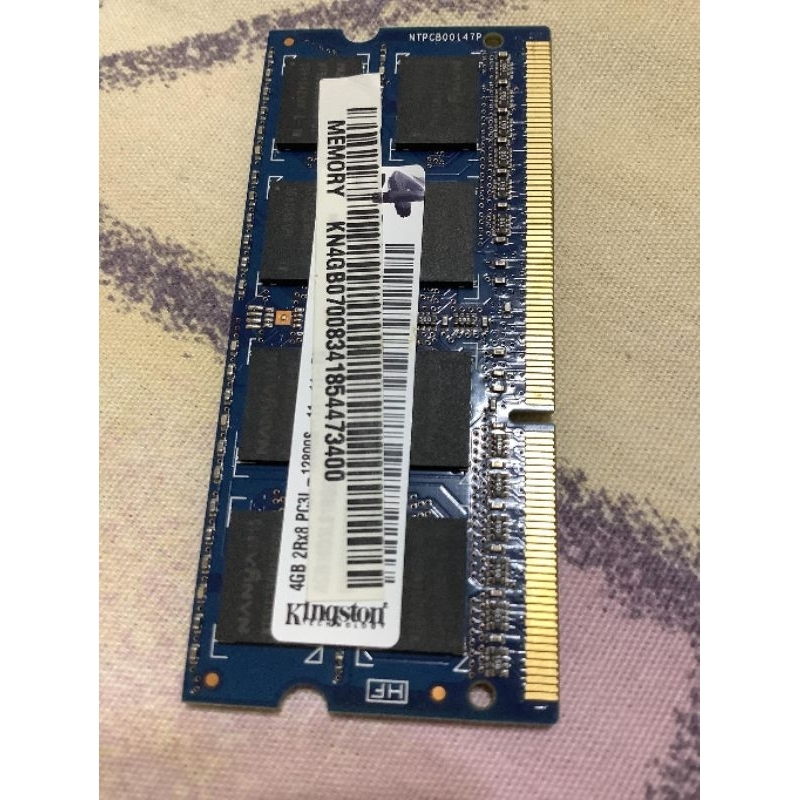 Kingston RAM KN4GB0700 (4 GB, PC3-12800U (DDR3-1600),筆電記憶體