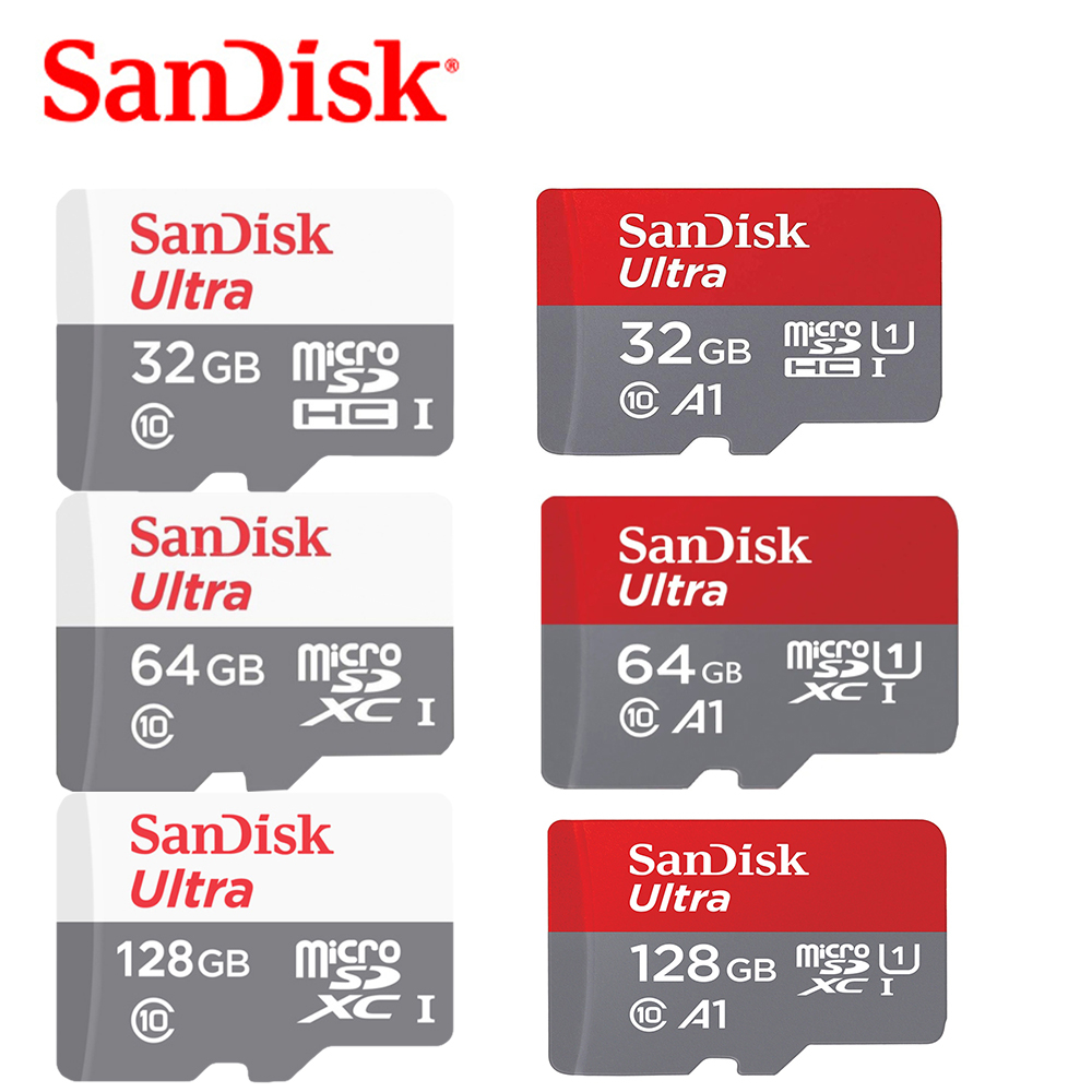 【公司貨】SanDisk microSD C10 記憶卡 32G 64G 128G 256G 紅卡 白卡