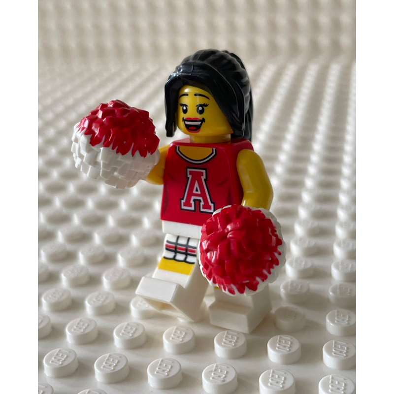 LEGO樂高 人偶包 第8代人偶包 8833 13號 紅色 啦啦隊 拉拉隊