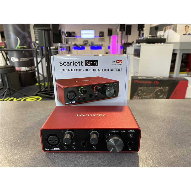 音樂聲活圈 | Focusrite Scarlett Solo （3rd Gen） USB錄音介面 聲卡公司貨有保固