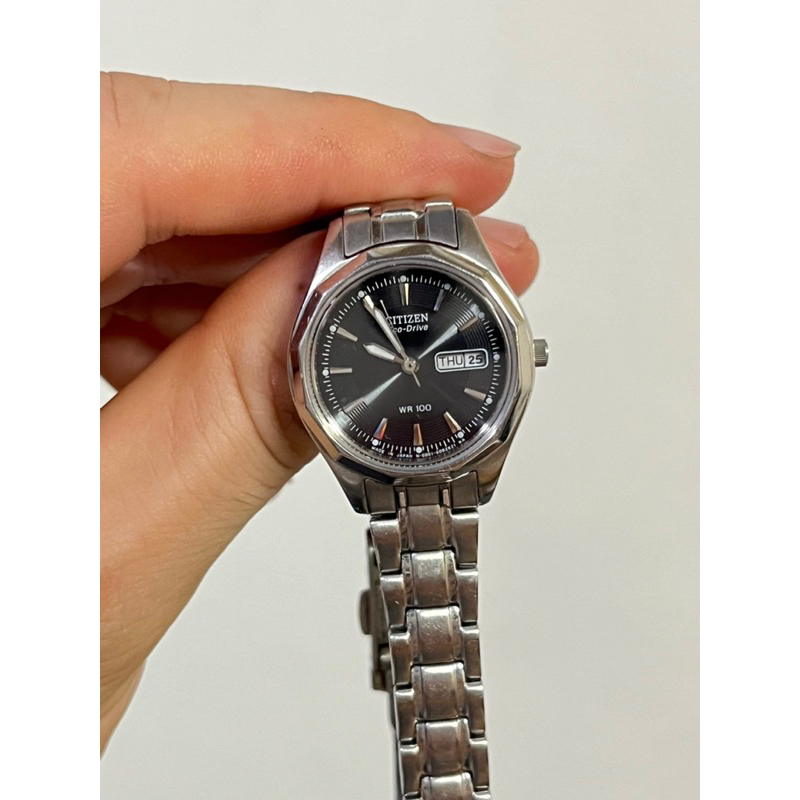 光動能免換電池 女用星辰錶citizen eco-Drive wr100