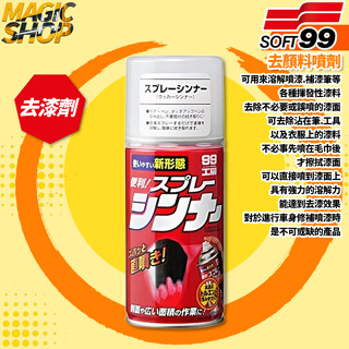 SOFT99 99工房 去顏料噴劑 B688 300ml 去漆劑 溶解噴漆.補漆筆等揮發性漆料 去除誤噴漆面 強力溶解力