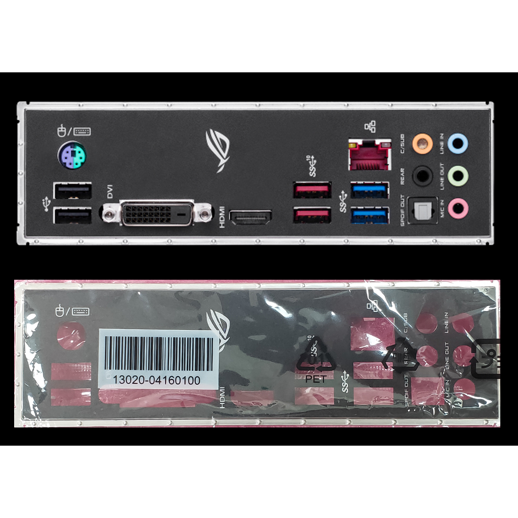 ASUS 華碩 ROG STRIX B360-G GAMING 原廠全新原裝 彩色印刷 後檔板 機殼後檔片 IO機箱檔板