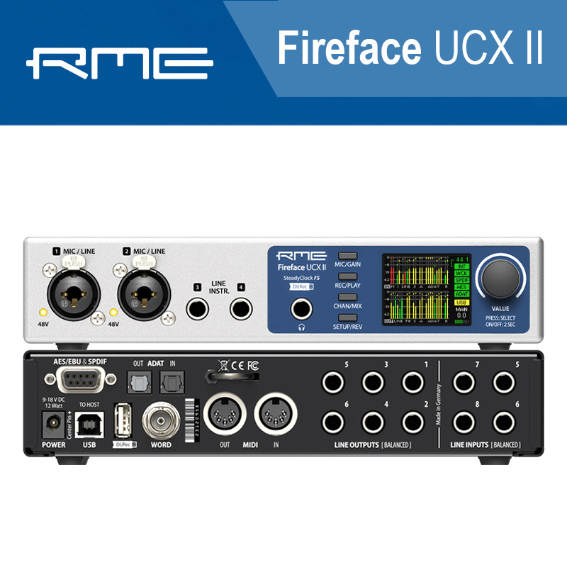 RME Fireface UCX II 錄音介面【又昇樂器 . 音響】