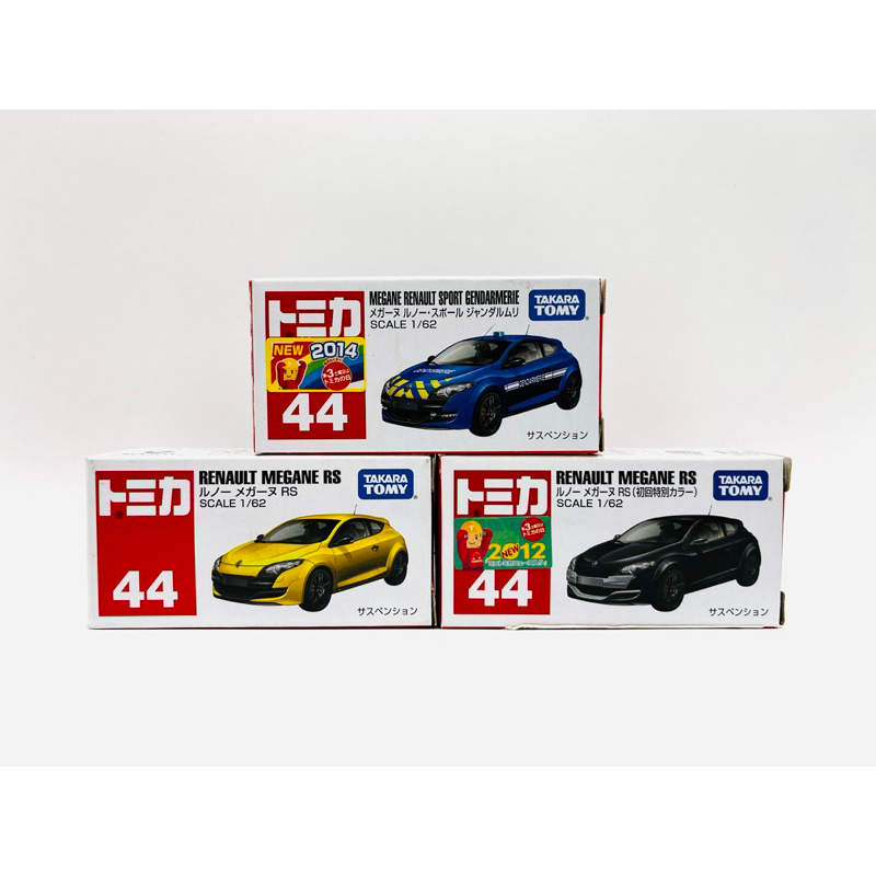 Tomica 44 Renault Megane RS 一般 + 初回 + 警車