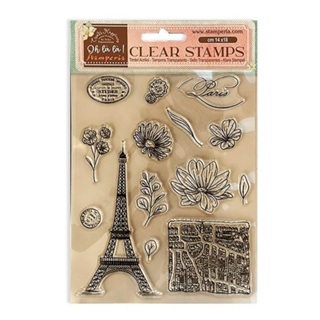 『牧莎記事』Stamperia 水晶印章 透明印章Oh lá lá Tour Eiffel艾菲爾鐵塔-SR-WTK174
