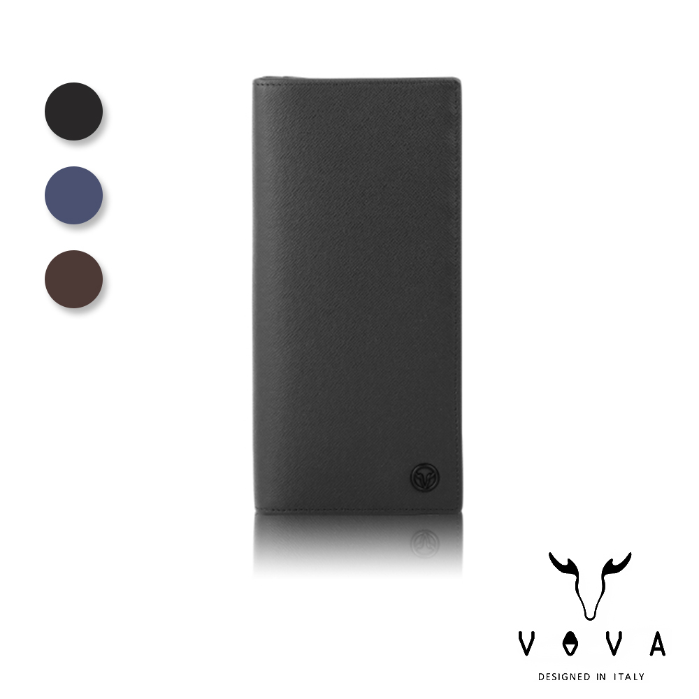 【VOVA】義大利沃汎 艾登-II系列12卡長夾 黑色/藍色/咖啡色 VA127W005BK/BL/BR