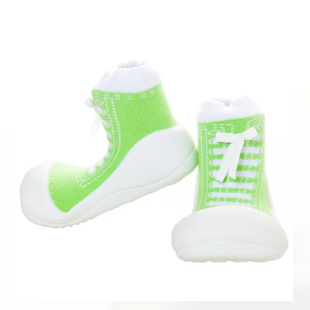 韓國Attipas-快樂學步鞋-律動綠-襪型鞋