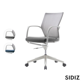 【SIDIZ】T50 side 多功能座椅 (白框: 淺灰/深藍)｜官方旗艦店