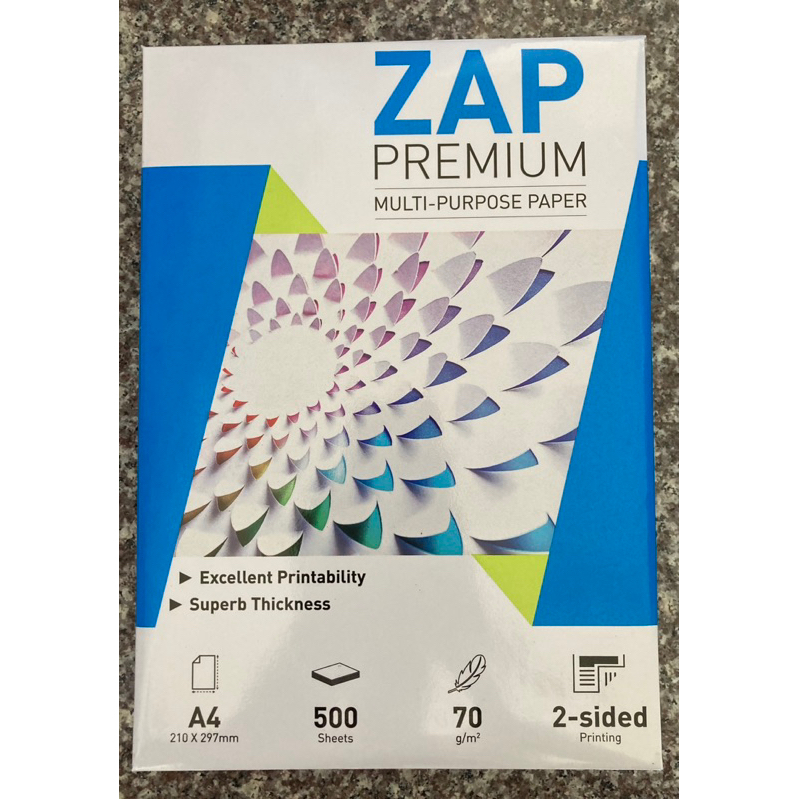(現貨)ZAP PREMIUM  A4影印紙 70磅 事務用紙 多功能影印紙  傳真 雷射紙 噴墨紙 辦公用紙
