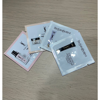 『YSL 聖羅蘭』極效活萃仙人掌精華/嫩白精華/舒芙蕾乳霜/名模肌密防護妝前乳-紫/名模肌密水凝露1ml