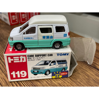 TOMICA 多美 NO.119 CARE SUPPORT CAR 小貨車 廂型車 舊藍標