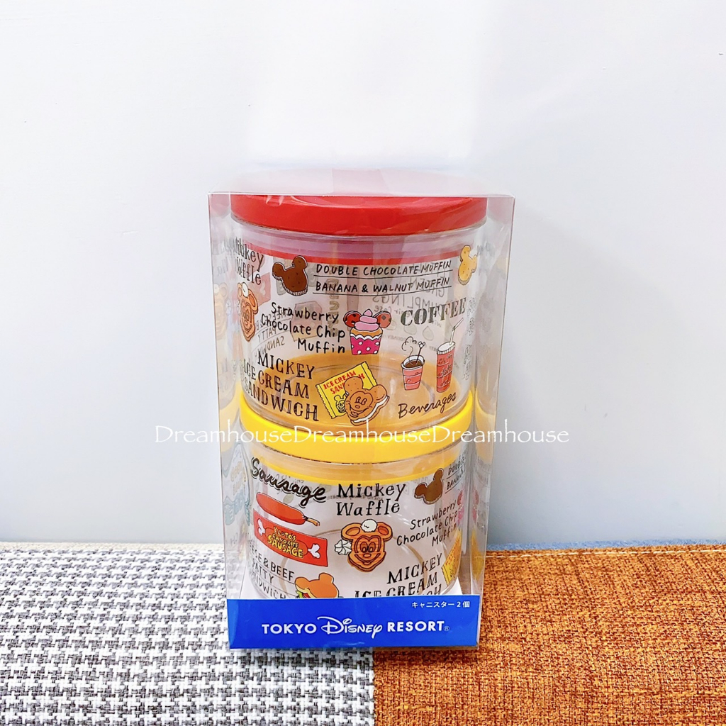 東京迪士尼 米奇 漢堡 薯條 刈包 三眼怪 鬆餅 大眼仔 食物風 手繪風 分裝罐 透明罐 罐子 調味料罐 食物罐