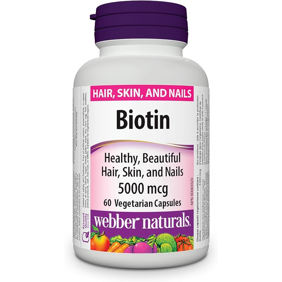 現貨~加拿大原裝 【Webber naturals Biotin 生物素B7 】~ 解決落髮軟甲的困擾