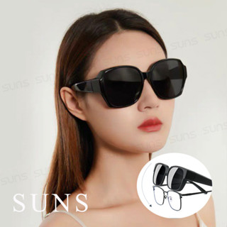 【新品】時尚韓版ins大框偏光墨鏡 經典黑框套鏡 男女適用 Polarized墨鏡 超輕量無感 抗UV400 防滑防眩光