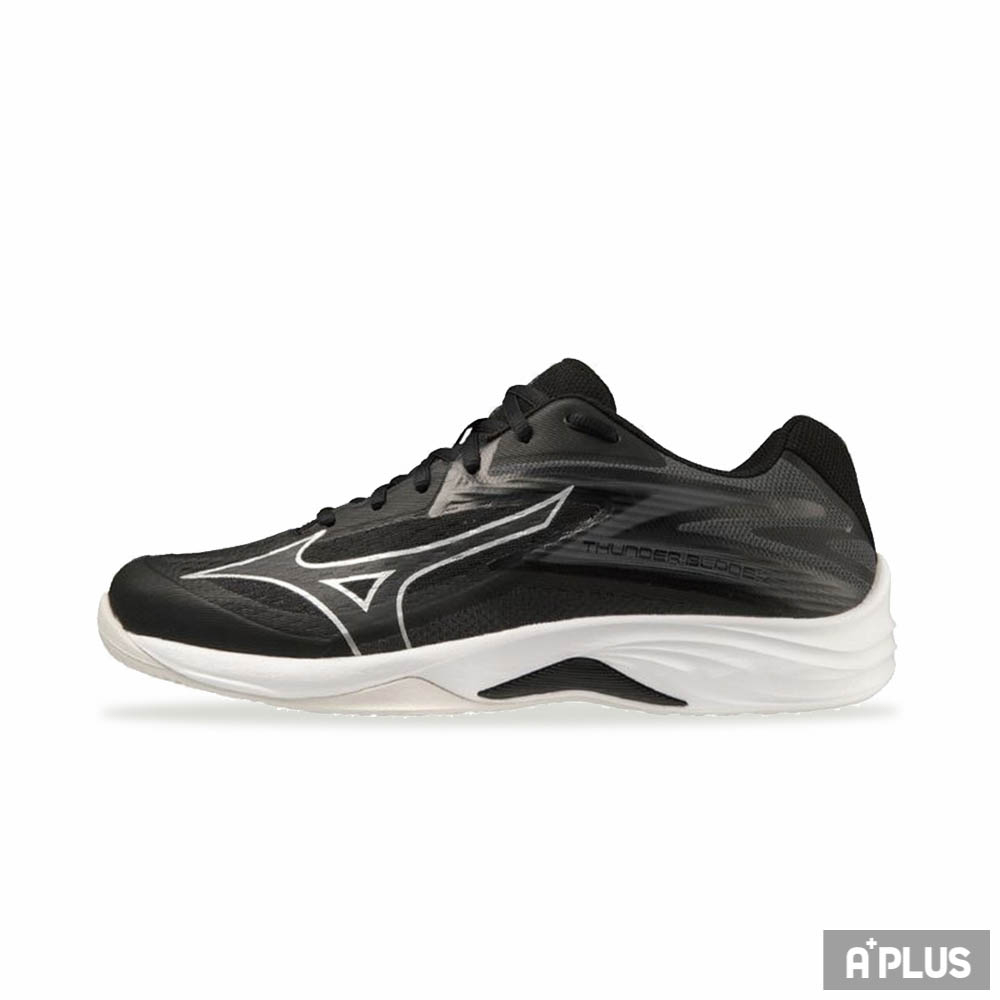 MIZUNO 男女 排羽球鞋 THUNDER BLADE 排球鞋 黑色 -V1GA237052