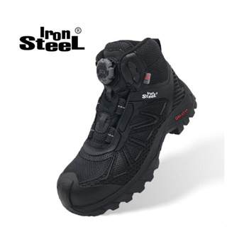 【翔準】🔥台灣工作鞋🔥【Ironsteel】T1458 Titanium 防水BOA快旋鈕絕緣安全鞋 PET紗織成3D透