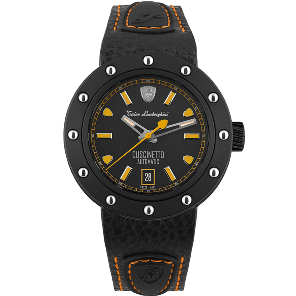 【WANgT】Tonino Lamborghini TLF-T01-3 時尚沉穩機械款男士皮帶手錶