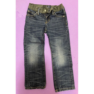 GAP kids 刷白挺版牛仔褲 110cm