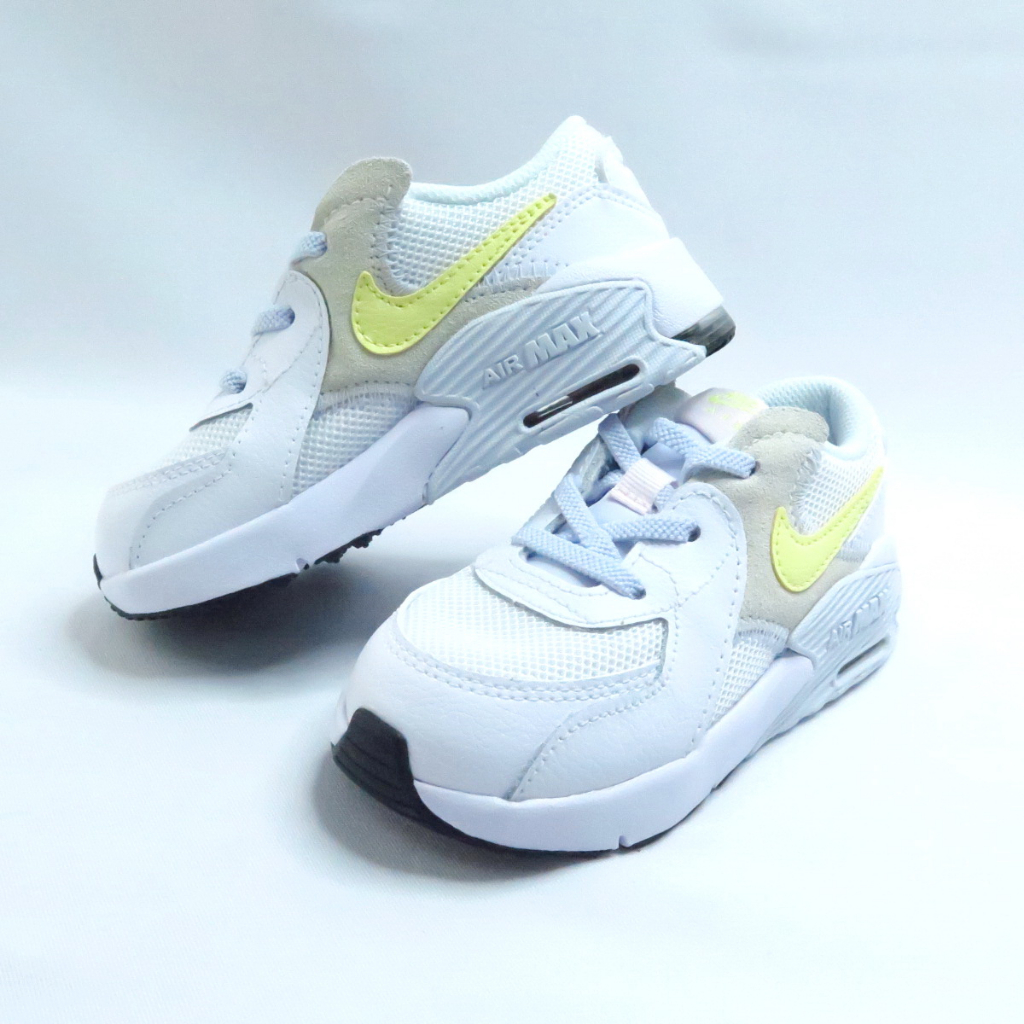 NIKE AIR MAX EXCEE(TD) 小童休閒鞋 CD6893118 氣墊 鬆緊帶 白黃【iSport愛運動】