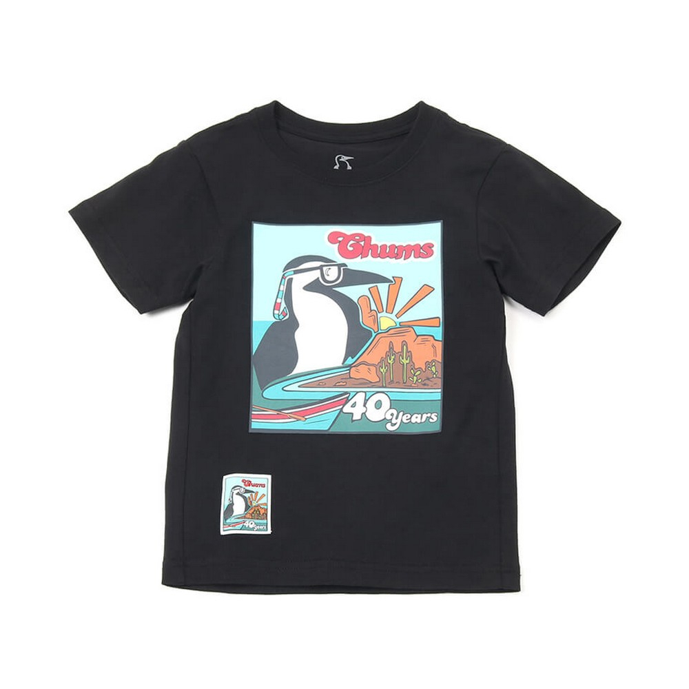 CHUMS Kids CHUMS 40 Years T-Shirt 童 短袖上衣 黑色 CH211276K001