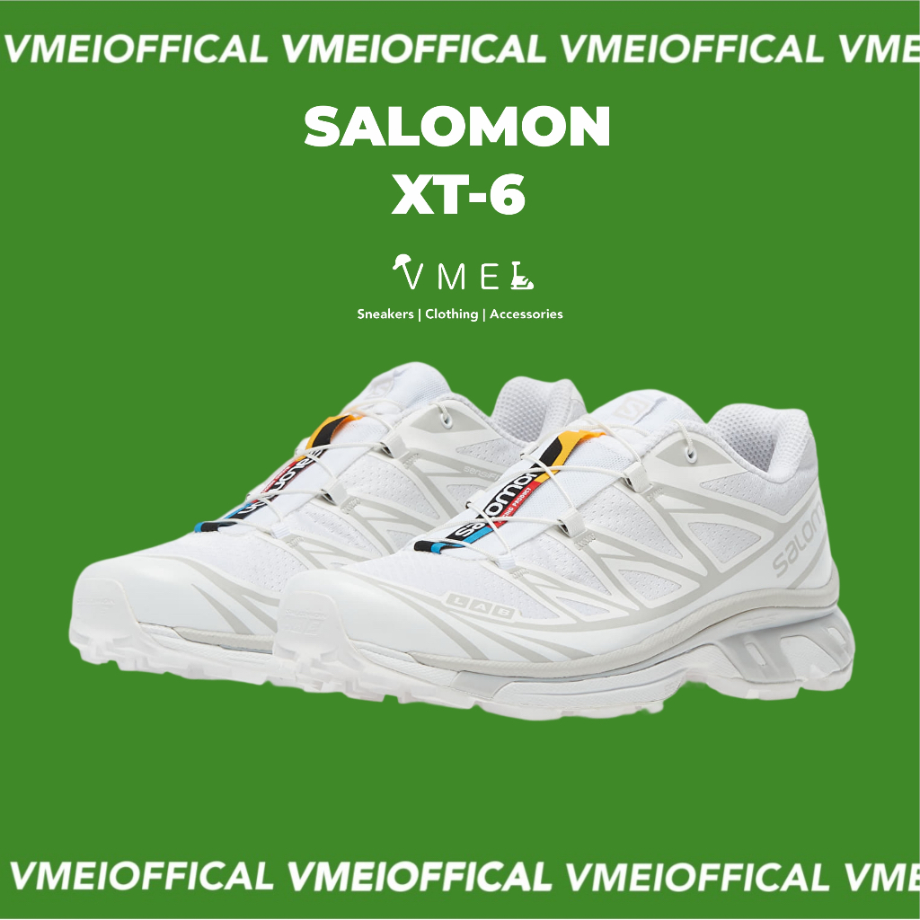 【VMEI】SALOMON XT-6 全白 戶外跑鞋 越野跑鞋 機能 休閒 運動鞋