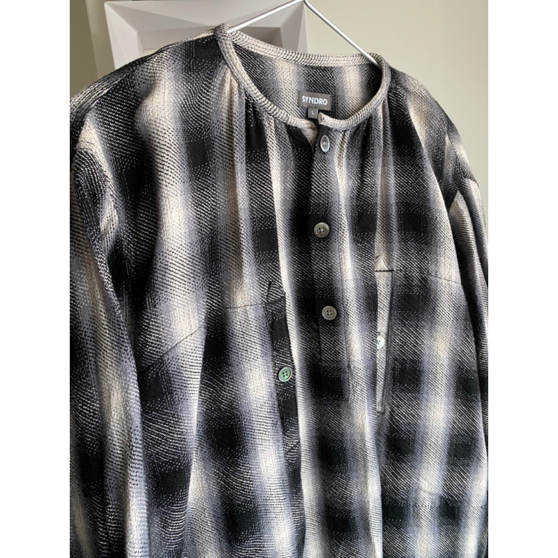 Syndro  "HEART OF FREEDOM" SMOCK - FLANNEL OMBRE CHECK L