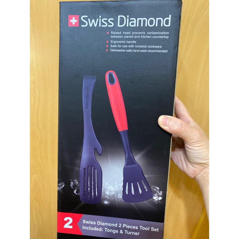 Swiss Diamond 瑞士🇨🇭鑽石💎鍋鏟+料理夾-全新