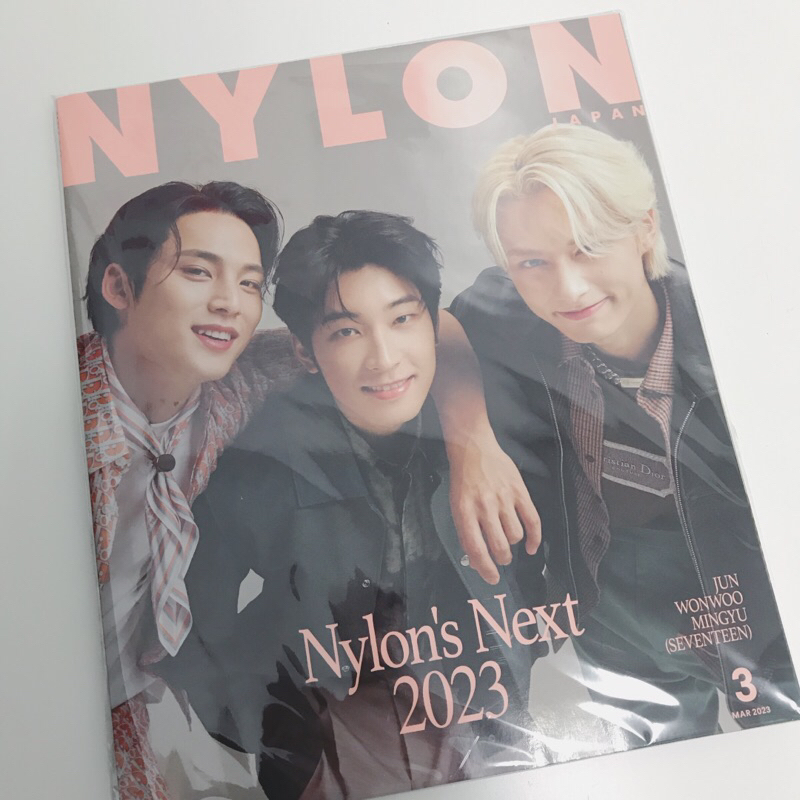 💎SEVENTEEN NYLON JAPAN 2023.03雜誌 圓佑 珉奎 俊輝 Wonwoo Mingyu Jun