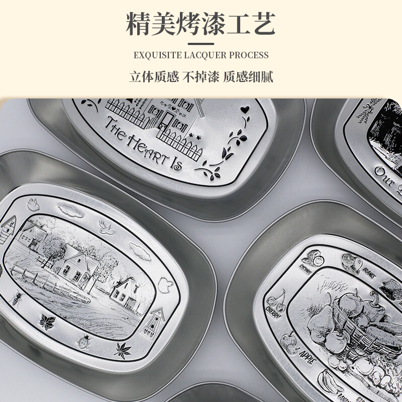 台灣現貨、復古鐵盤，馬口鐵盤，馬口鐵水果盤