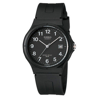 CASIO 超輕薄感時尚指標錶(MW-59-1B)-黑底白字
