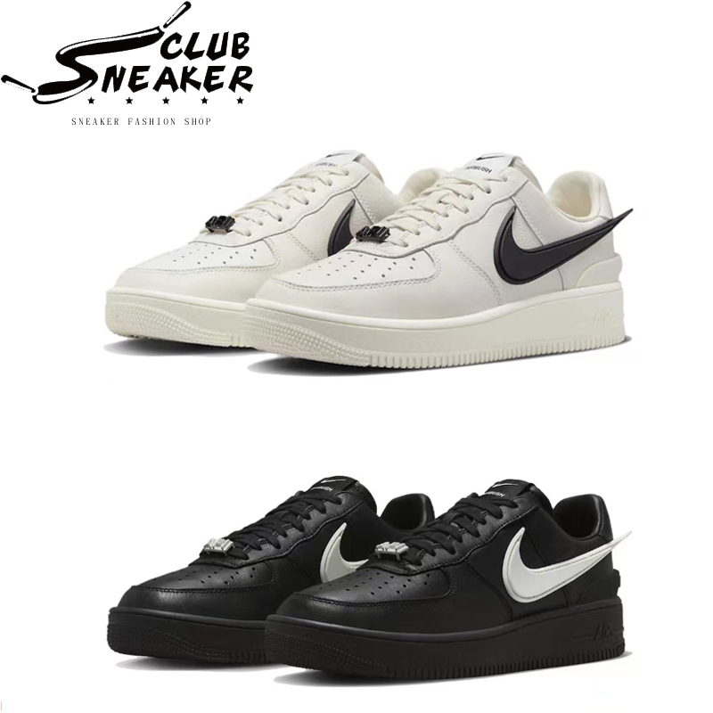 【sneaker_club】AMBUSH x Nike Air Force 1 Low 白色 黑色 板鞋 休閒 男女同款