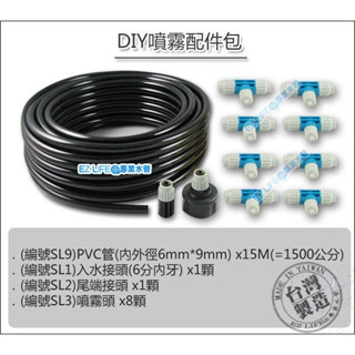 【EZ LIFE 專業水管】 DIY噴霧零件包 加壓馬達適用 冷卻散熱消暑降溫灑水可搭配定時器散熱鹿角蕨加濕