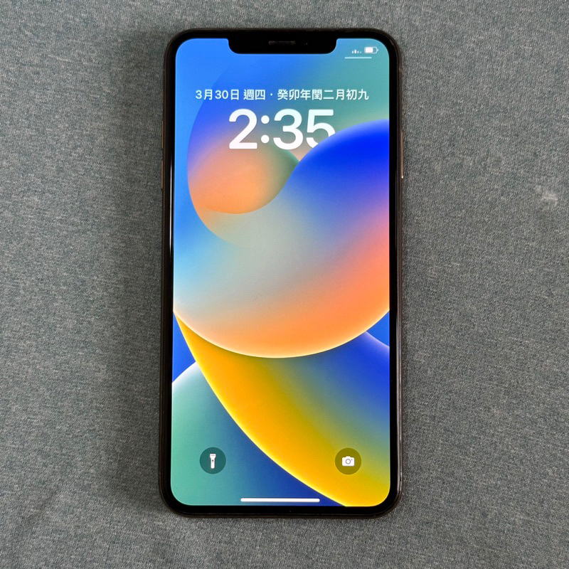 iPhone XS Max 64G 金 95新 無傷 功能正常 二手 xsmax 6.5吋 換過原廠電池 健康度100
