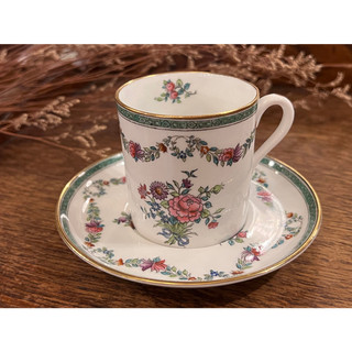 #19世紀 【🇬🇧 英國・Spode Copeland 手繪花卉杯盤組・1940年代古典花園風格】#323015