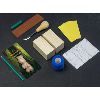 [倉禾工具] 小海狸 BEAVER CRAFT 手作雕刻材料包-小熊 (含工具及雕刻素材) DIY 材料包 手工藝材料