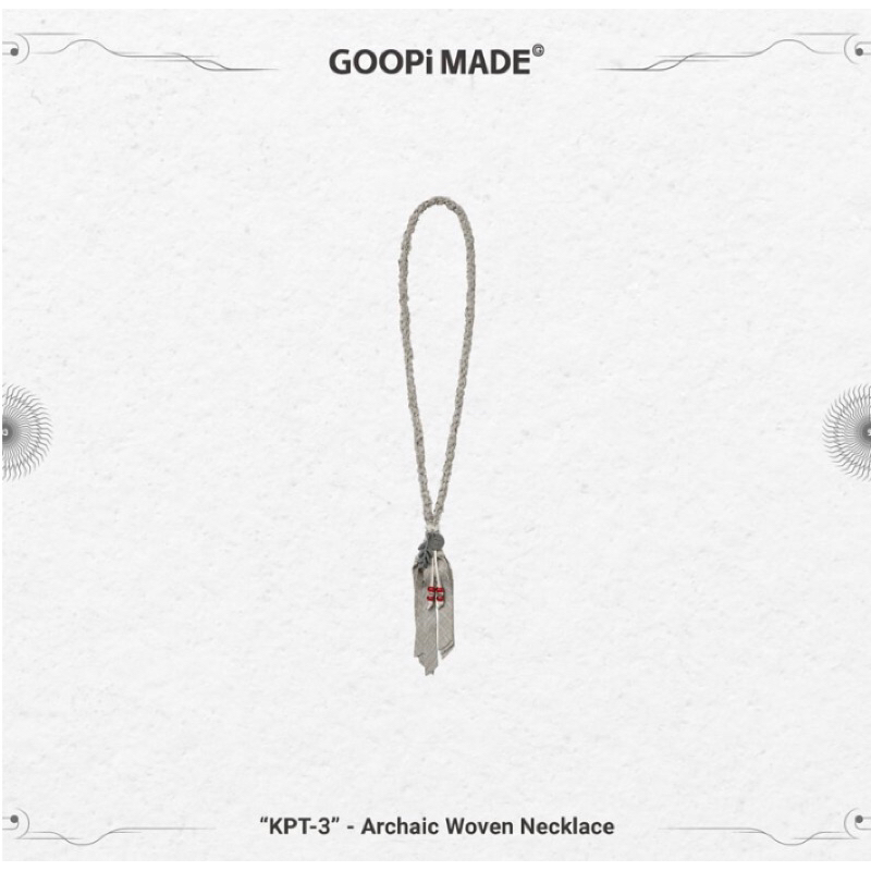GOOPiMADE 22 S/S “KPT-3” - Archaic Woven Necklace 孤僻 項鍊