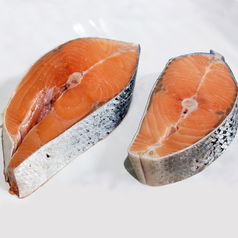 【盅龐水產】智利 鮭魚厚切片16P - 淨重350g±5%/片