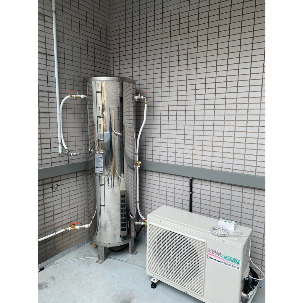 台中 彰化 櫻花熱泵熱水器  55°C直熱式主機 6.5Kw+300公升 節能75% 優質-高效能系統 不含安裝