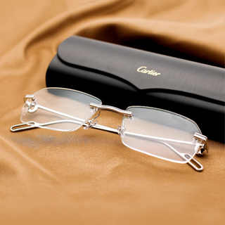 Cartier CT0162O 卡地亞品牌眼鏡｜時尚超輕商務無框休閒大臉金絲男士眼鏡 男生品牌眼鏡框【幸子眼鏡】