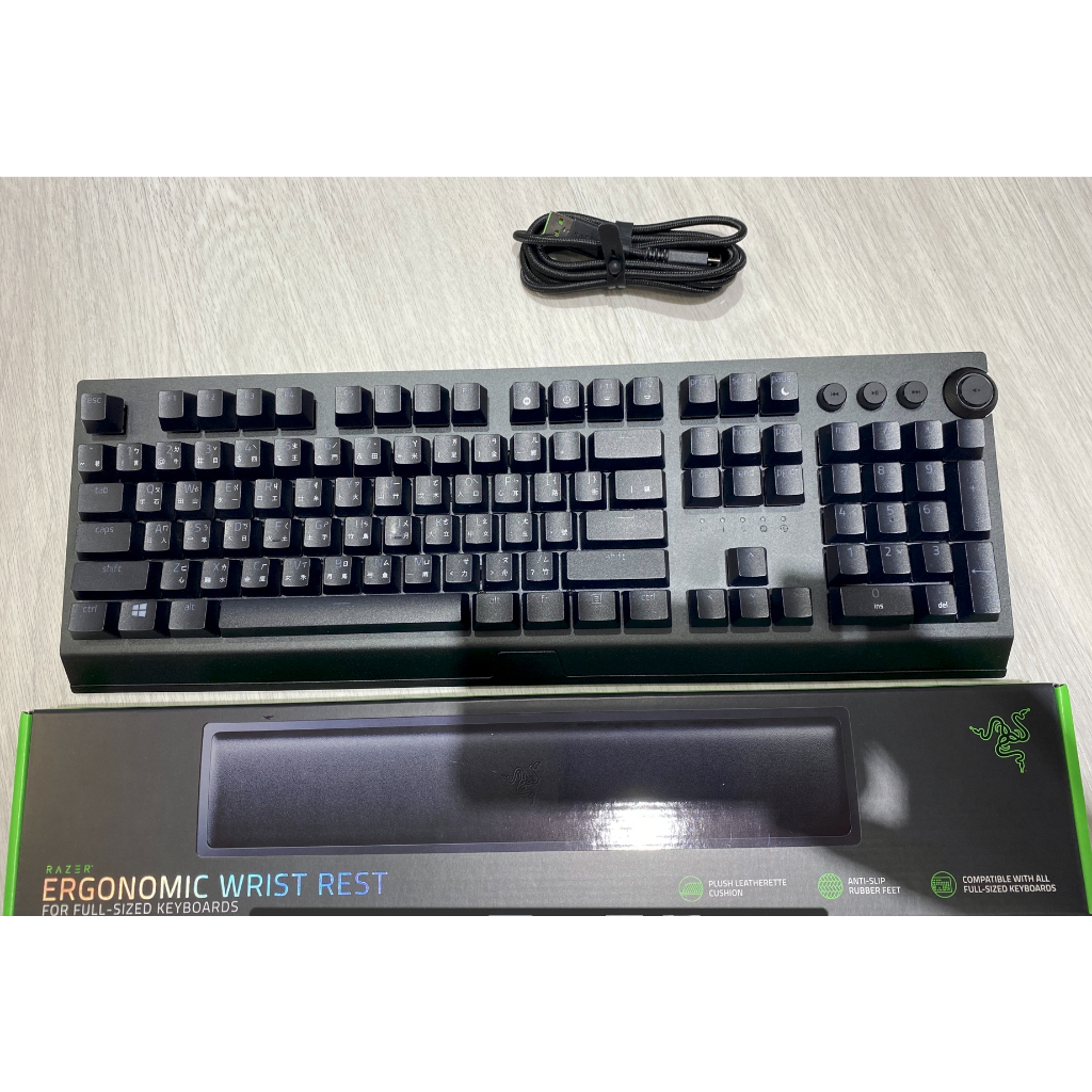 二手 功能正常 RAZER 雷蛇 黃軸 BLACKWIDOW V3 PRO 黑寡婦蜘幻彩版V3 Pro