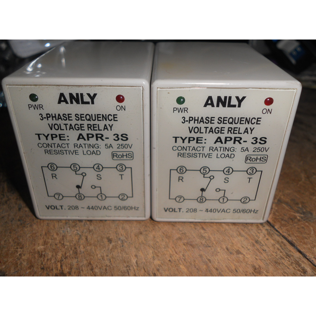 安良 ANLY APR-3S 208-440V 相序保護繼電器 (D1.5)