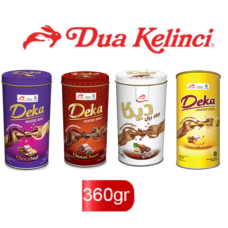 印尼 雙兔 Deka Wafer Roll 巧克力 威化捲 爆漿 捲心酥 330g DUA KELINCI