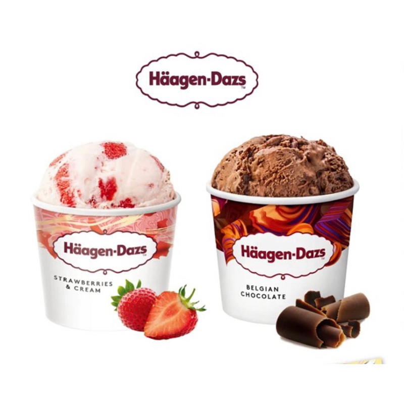 【Haagen-Dazs哈根達斯】 外帶冰淇淋品脫不限口味（473mlx2)提貨券單張 原價720，特價500