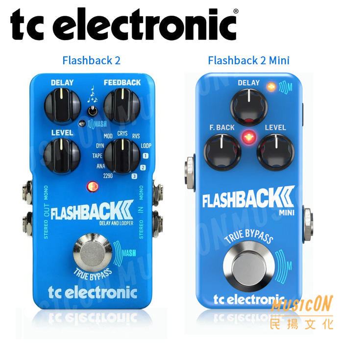 【民揚樂器】TC Electronic Flashback 2 Mini Delay 內建11種延遲 電吉他 延遲效果器