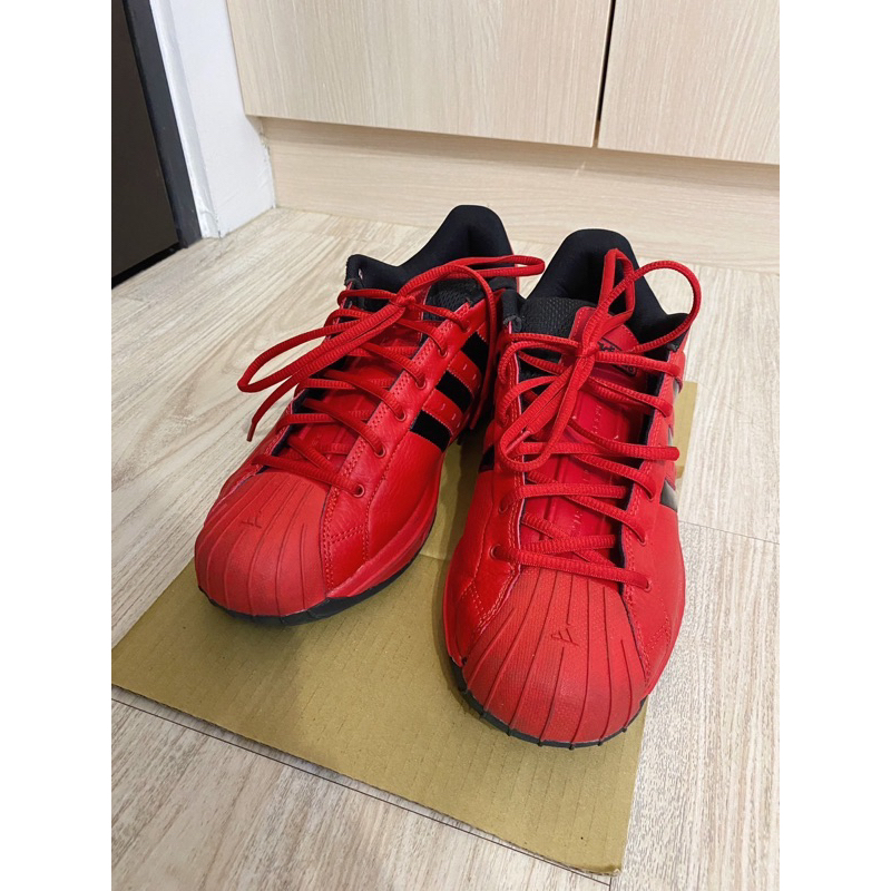 愛迪達pro model 2g 男款 籃球鞋 紅色 FZ1392 uk9號半