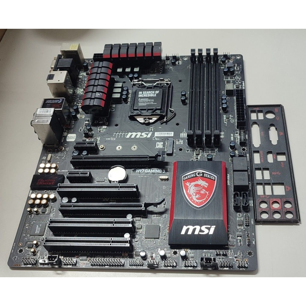 #697 MSI H97 GAMING3 主機板 附檔板