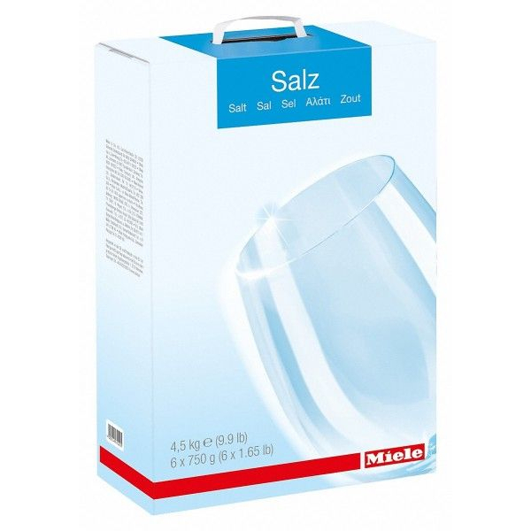 德國原廠正品 miele 洗碗機 軟化鹽 一盒6包入*750g=4.5kg /  適用於任何品牌洗碗機
