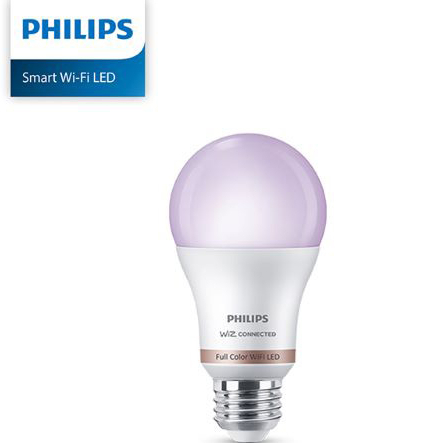 PHILIPS飛利浦照明 Wi-Fi WiZ 智慧照明 7.5W全彩燈泡 (PW004) (買2顆即送飛利浦12W球泡)