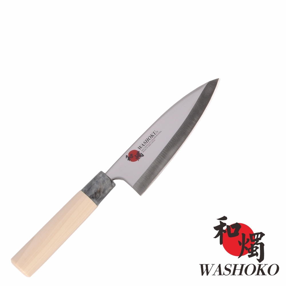 【日本和燭】原木魚刀 15.5CM (日本鋼材 菜刀 料理刀)